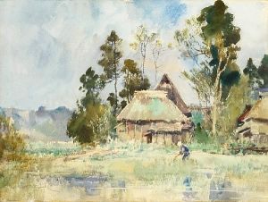 A Farmstead by Ishikawa Kin'Ichiro