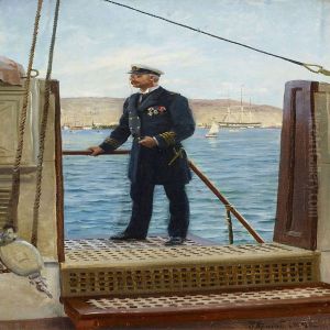 Portait Of The Greek King Georg I by Georg Kind