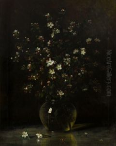 Vase Of Apple Blossoms by Albert F. King