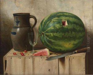 Still Life With Watermelon, Jug, And Knife