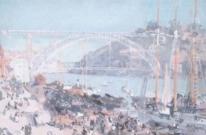 View Of Oporto, Portugal by Cecil G. Charles King