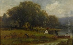 Figures In A Landscape With Boat Figures In A Landscape With Boat