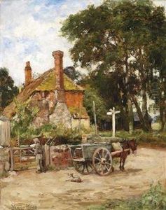 Reposing At The Crossroads by Henry John Yeend King