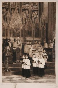 Boys Choir - Church Interior by James S. King