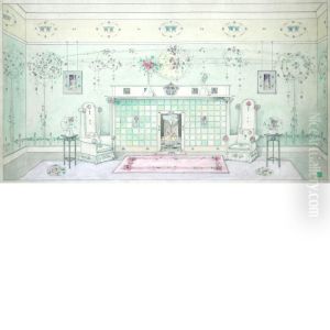 Art Nouveau Interior by Jessie Marion King