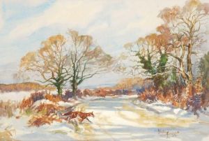 A Fox Ina Landscape by John King
