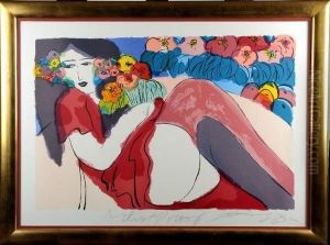 [femme Et Fleurs] by Wallace King