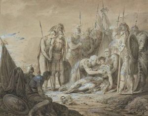 La Mort D'un Hero Grec by Vincenz Georg Kininger