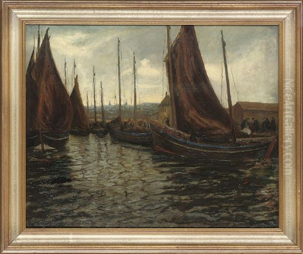 Fishing Boats In A Harbour - view 1