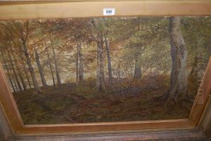 Heaming Wood, Yorkshire by Henry John Kinnnaird