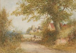 Cottage Scenes With Farm Animals by Wiggs Kinnaird