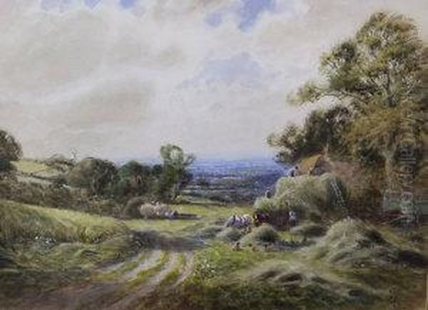 Haymakers In A Field - view 1