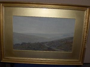 'the End Of A Wet Day' Haworth Moor by Albert Kinsley