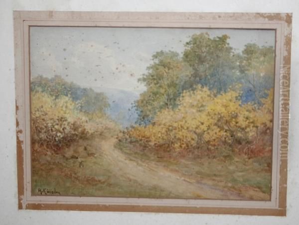 Country Lane With Rabbits - view 1