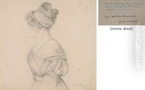 Portrait Of Countess Tolstoy, Varvara Pavlovna Ushakova by Orest Adamovich Kiprenskii