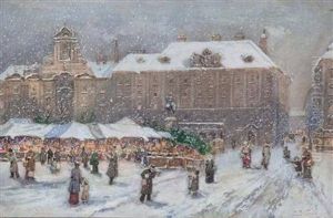 Wiener Marktmotive Im Winter
