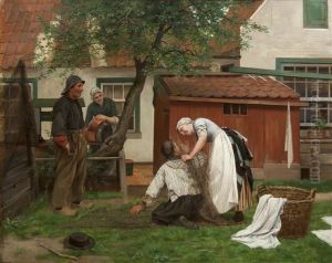 Landing Her Catch by Otto Karl Kirberg