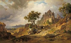 Hegaulandschaft Mit Derruine Hohentwiel Und Blick Auf Den Bodensee