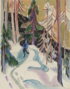 Spaziergang Im Walde (walk In The Forest) by Ernst Ludwig Kirchner