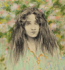 Portrait De Jeune Femme by Raphael Kirchner