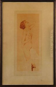 Kvinnlig Modell. by Raphael Kirchner