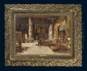 Schloss-bibliotheks-interieur by Frank Lebrun Kirkpatrick