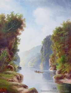 Wanganui River by Henry William Kirkwood