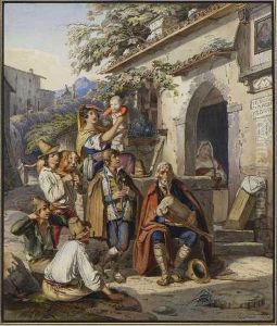 Pifferari Vor Dem Bauernhaus Pifferari Vor Dem Bauernhaus