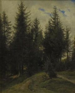 Path Through The Pines by Alois Kirnig