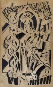 Musicians In The Shtetl by Jesekiel Kirszenbaum