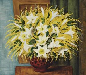 Lys Et Mimosas by Jean Kisling