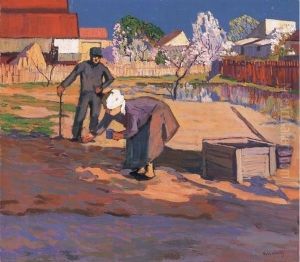 Spring In Nagybanya by Karoly Kiss