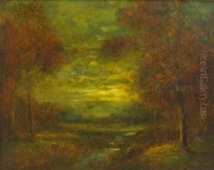 Landscape With Figure by Hudson Mindell Kitchell