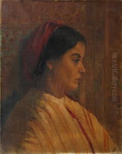 A Tangiers Woman - A Sketch by Joseph Milner Kite