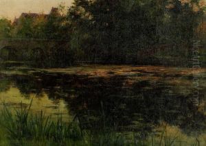 Landskap Med Bro Over Nackrosdamm by Joseph Milner Kite