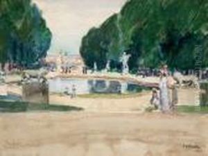 View Of Pond At Jardin Des Tuileries View Of Pond At Jardin Des Tuileries