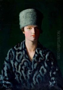Portrait Of Betty Albright by Frederick Kitson Cowley