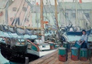 Harbour View by Frederick Kitson Cowley
