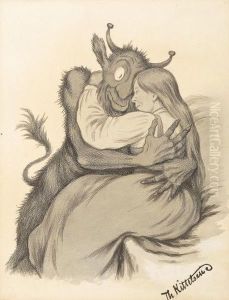 Omfavnelse by Theodor Severin Kittelsen