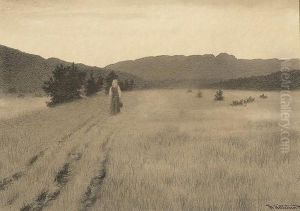 Midsummernight Ineggedal by Theodor Severin Kittelsen