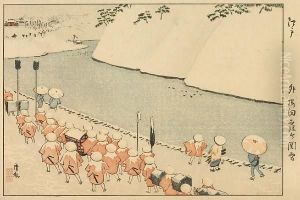 Edo Soto Sakurada Kasumigaseki [no] Yuki by Kobayashi Kiyochika