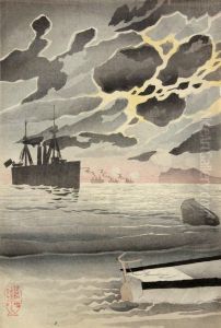 Possibly Of Rikugan Chui Yamagaki by Kobayashi Kiyochika