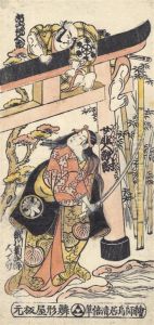 An Urushi-e Print With Hand-applied by Torii Ii Kiyomasu