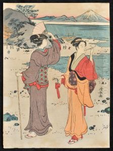 Two Bijin by Torii Kiyonaga