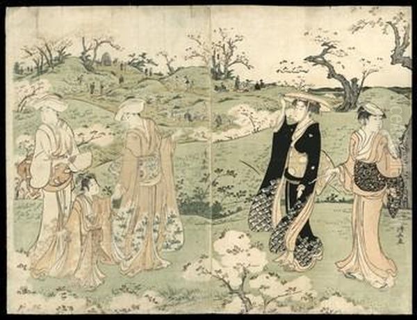 Picnic Parties At Asukayama - view 1