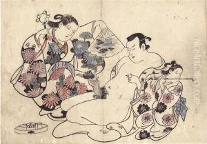 Three Shunga Prints by Torii Kiyonobu