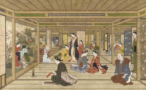 Perspective View Of Amusements In An Interior - view 1
