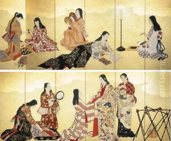 Genroku Fuzoku (pastimes Of The Genroku Era) - view 1