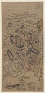Kiyotsune Ichikawa Yaozo Ii Fighting With Clam