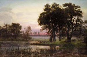 Sunset by Anton Edvard Kjeldrup